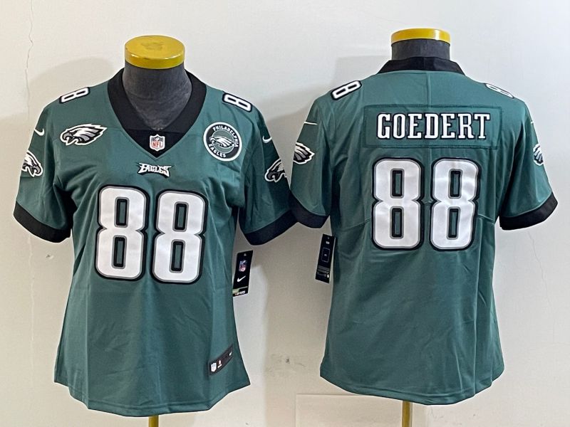 Youth Philadelphia Eagles #88 Goedert Green 2025 Nike Vapor Limited NFL Jersey style 5